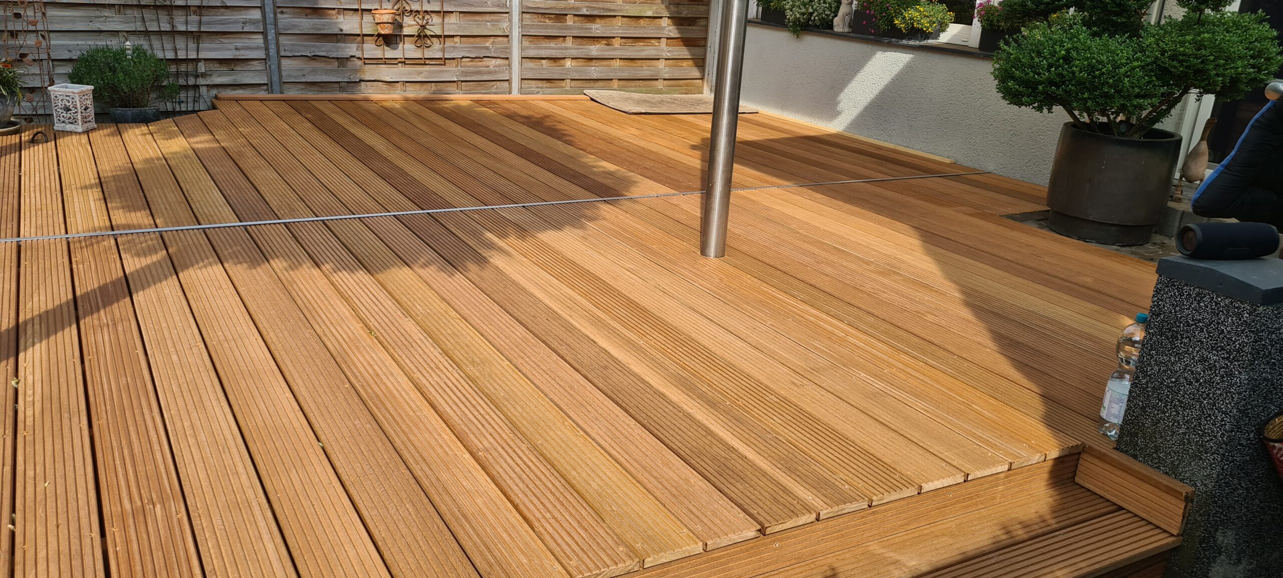 Terassenverlegung – Bangkirai Terrassendielen