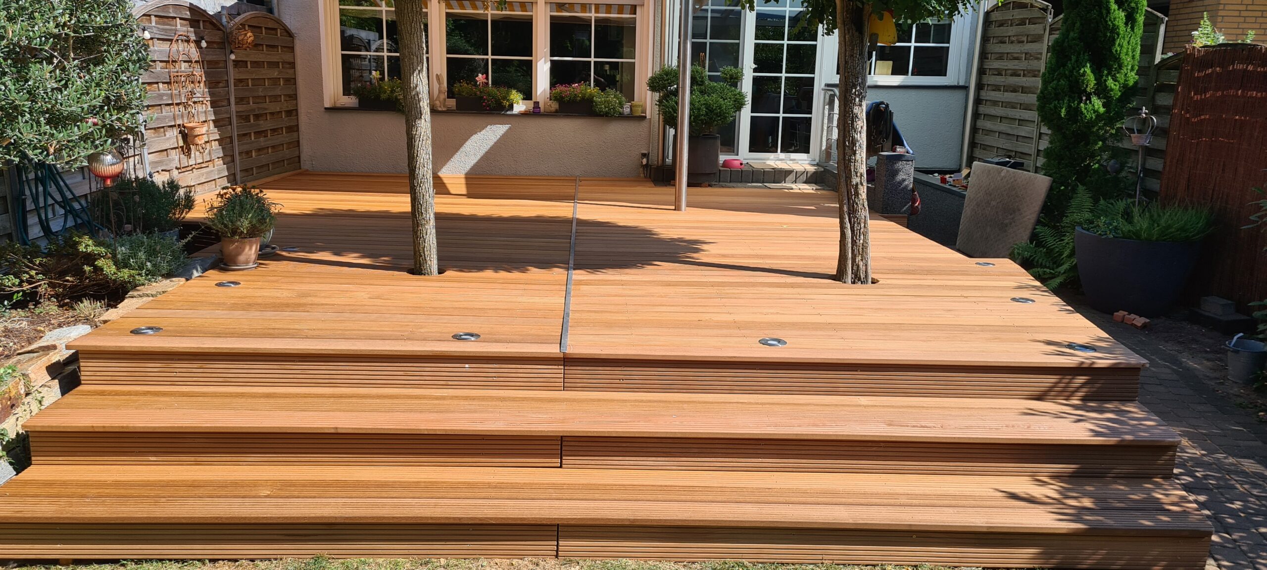 Terassenverlegung – Bangkirai Terrassendielen