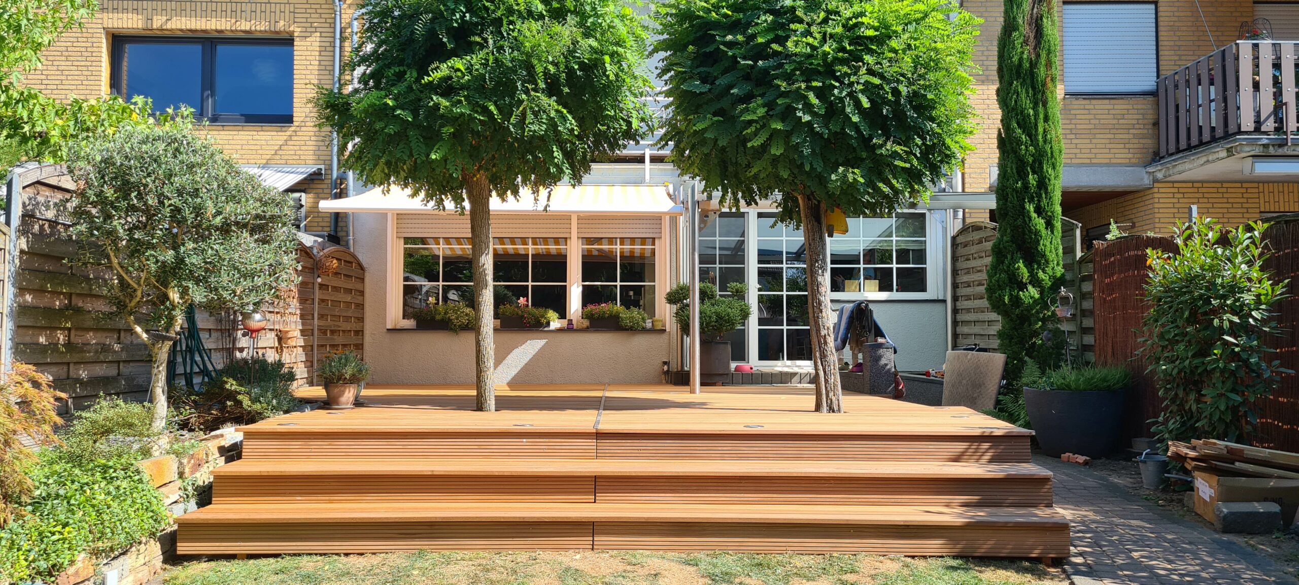 Terassenverlegung – Bangkirai Terrassendielen