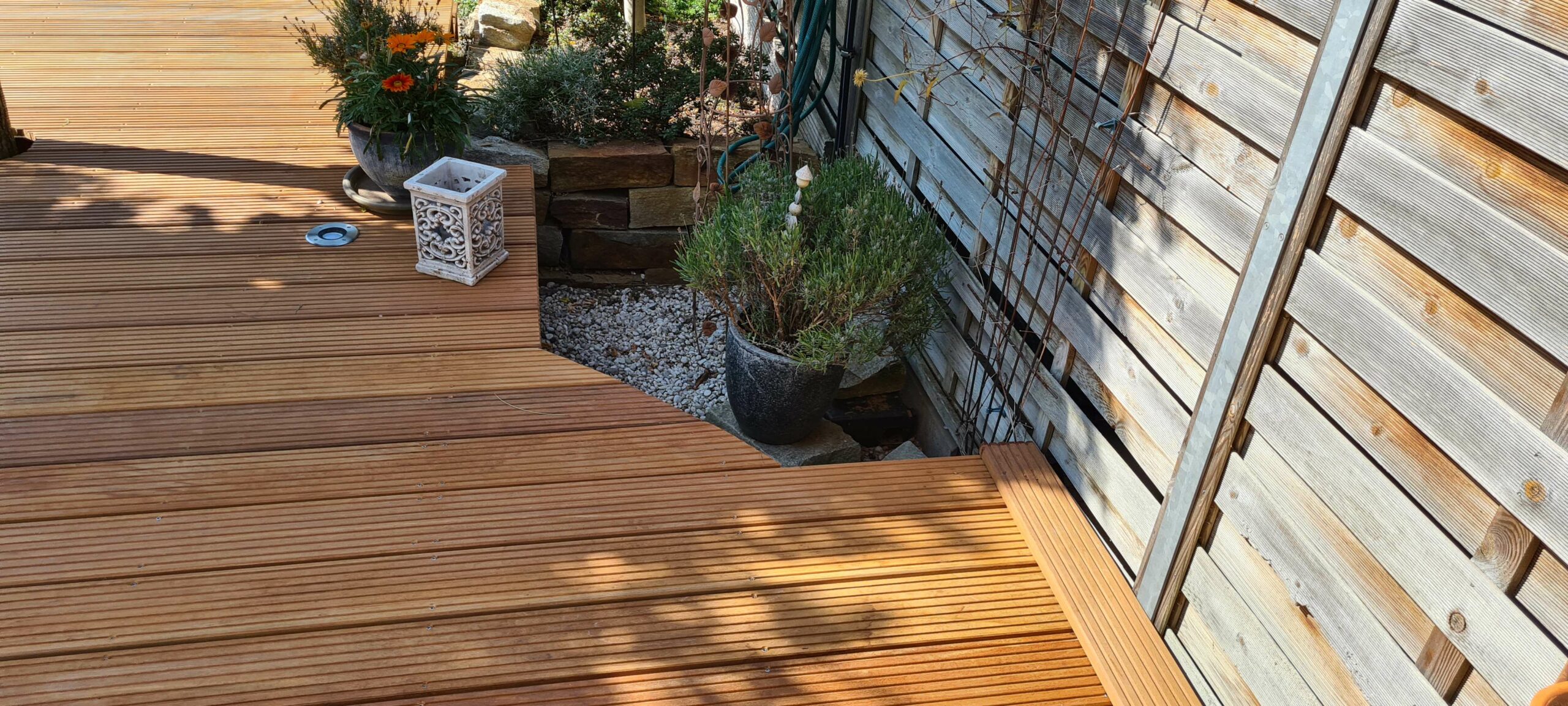 Terassenverlegung – Bangkirai Terrassendielen