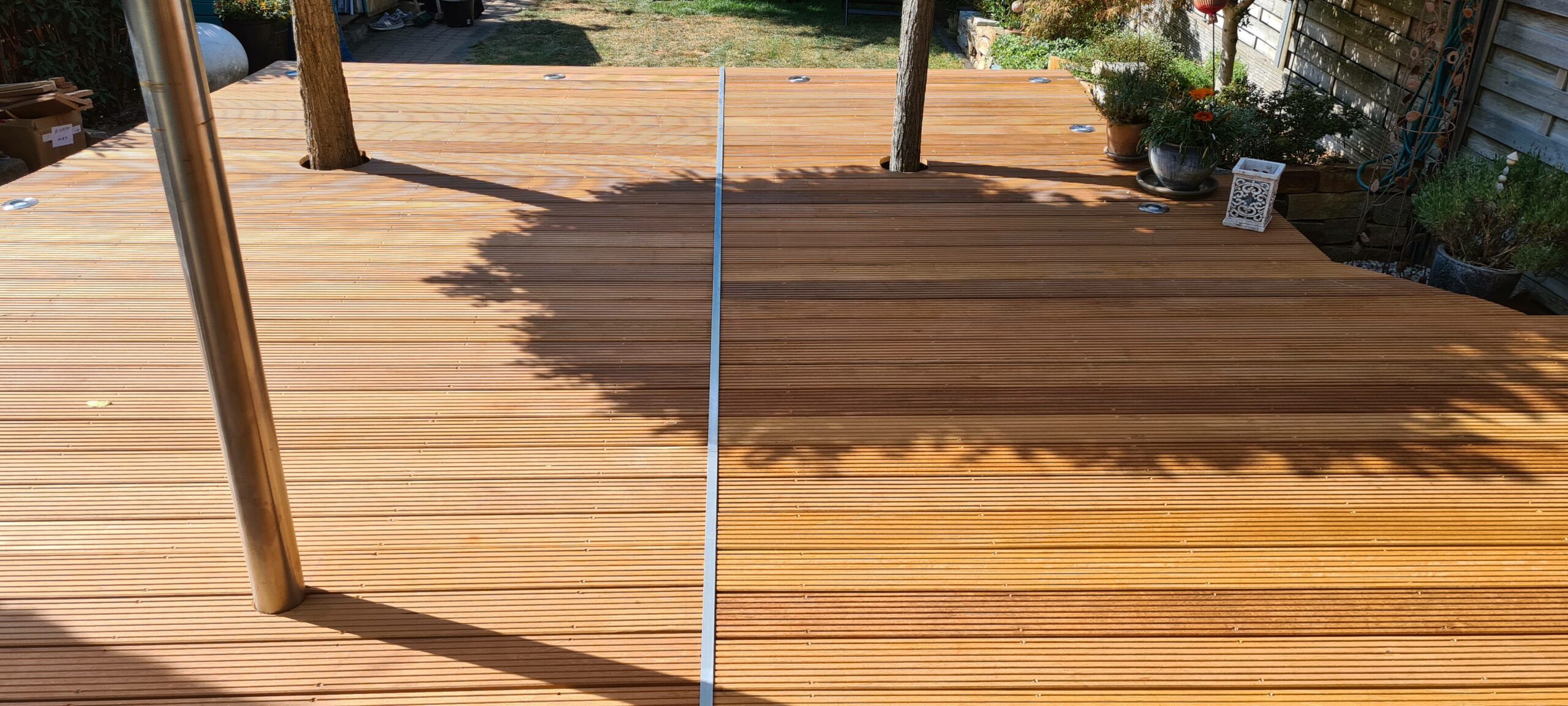 Terassenverlegung – Bangkirai Terrassendielen